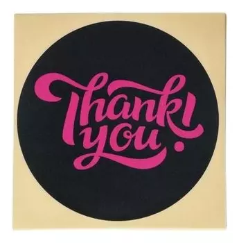 Набор наклеек для бизнеса Thank You, 50 шт, 8 × 8 см
