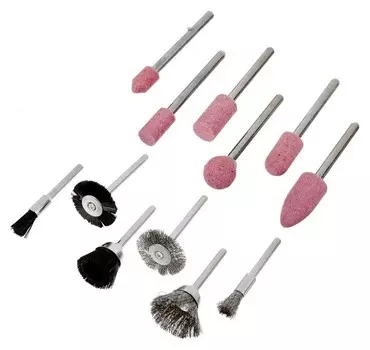 Набор насадок для граверов и бормашин Tundra, 12 предметов