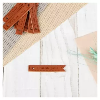 Набор нашивок «Thank You», 5 × 1,5 см, 10 шт