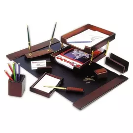 Набор настольный деревянный 9 предм. M9d-1 красное дерево темн. тайвань