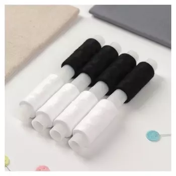 Набор ниток 50/2, 150 м, 8 шт, цвет чёрный/белый