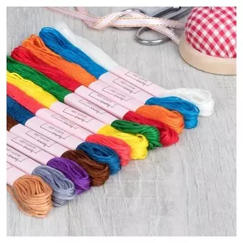 Набор ниток мулине №19, 8 ± 1 м, 12 шт