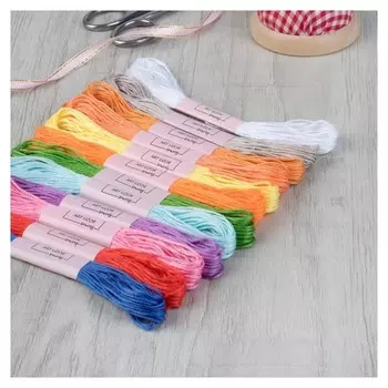Набор ниток мулине №1, 8 ± 1 м, 12 шт