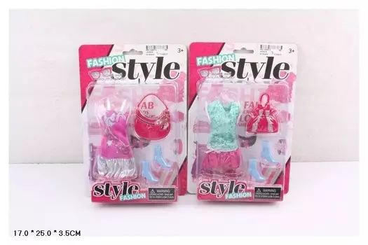 Набор "Одежда для кукол 29 см, обувь, аксессуары 2 вида" в картоне