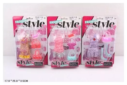 Набор "Одежда для кукол 29 см, обувь, аксессуары 3 вида" в картоне