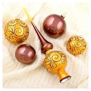 Набор ёлочных игрушек "Ивушка" (Набор 5 шт)