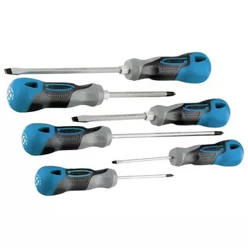 Набор отверток 6 шт, S2, трехкомпонентная рукоятка