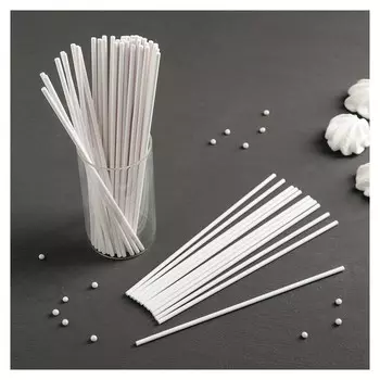 Набор палочек-дюбелей для кондитерских изделий, длина 20 см, 50 шт