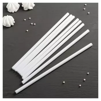 Набор палочек-дюбелей для кондитерских изделий доляна, 8 шт, D=1,3 см, длина 30 см