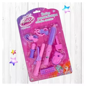 Набор парикмахера "Магия стиля", феи Винкс, 7 предметов