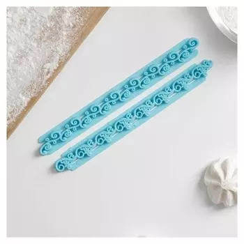 Набор печатей для марципана и теста «Грация», 2 шт, 17×2×0,8 см