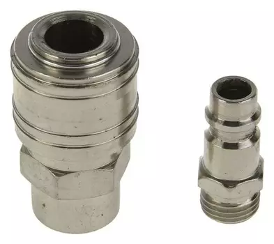 Набор переходников с быстросъемным соединением "Сервис ключ", резьба 1/4, 2шт