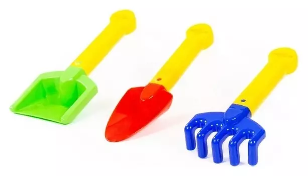 Набор песочный №409: совок, грабли, лопата