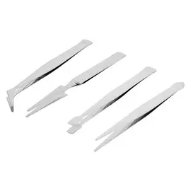 Набор пинцетов Park 100259, 4 шт, 120 мм, нержавеющая сталь