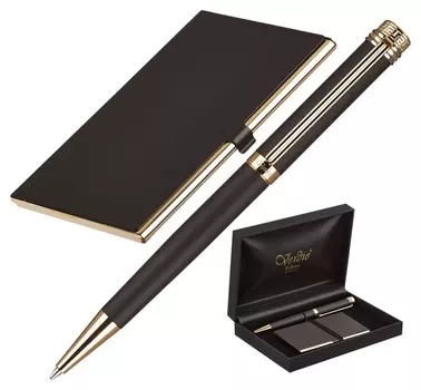 Набор пишущих принадл. Verdie Ve-6bg ручка+визитница,футляр тайвань