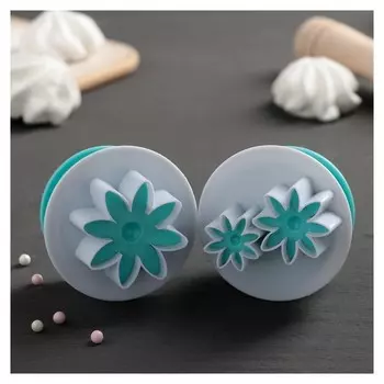 Набор плунжеров кондитерских "Цветы", 2 шт