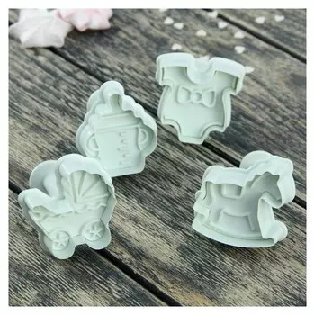 Набор плунжеров кондитерских доляна «Малышок», 5×5 см, 4 шт