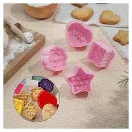 Набор плунжеров кондитерских доляна «Пожелание», 4 шт, 10×9×4 см