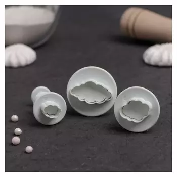 Набор плунжеров кондитерских «Облака», 3 шт