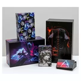 Набор подарочных коробок 10 в 1 «Неон», 12 × 7 × 4 - 32.5 × 20 × 12.5 см