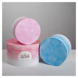 Набор подарочных коробок 3 в 1 «Котоединорог», 18 × 18 × 13‒25 × 25 × 15 см