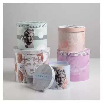 Набор подарочных коробок 5 в 1 «Античный», 13 × 14‒19.5 × 22 см