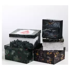 Набор подарочных коробок 5 в 1 «Фотографичный», 14 х 14 х 8‒22 х 22 х 12 см