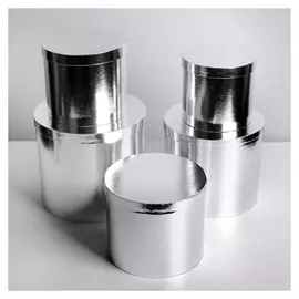 Набор подарочных коробок 5 в 1 «Серебро», 13 × 14‒19.5 × 22 см