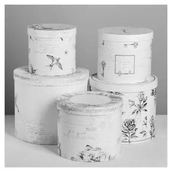 Набор подарочных коробок 5 в 1 «Шебби», 13 × 14‒19.5 × 22 см