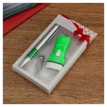 Набор подарочный 3в1 (Ручка, фонарик, кусачки)