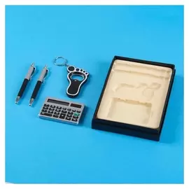 Набор подарочный 4в1 (2 ручки, калькулятор, открывашка)