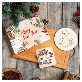 Набор подарочный этель Christmas Wreath: кух. полотенце и акс.