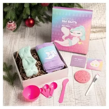 Набор подарочный этель «Новый год: мяу» полотенце и аксессуары