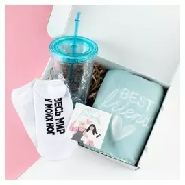 Набор подарочный "Best Friends" плед и акс