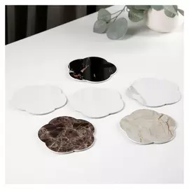 Набор подставок под горячее «Камень», 6 шт, МДФ