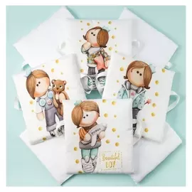 Набор подушек крошка Я "Принц Тим" цв. белый 35*35 см-8 шт, сатин