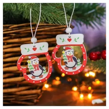 Набор подвесок, Варежки, 2 шт