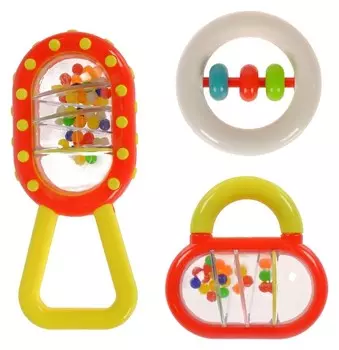 Набор погремушек «Конфетти», 3 шт.