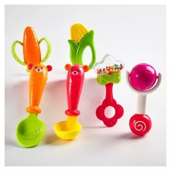 Набор погремушек-прорезывателей Наш малыш 6 предметов