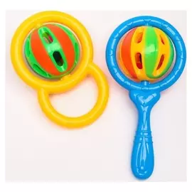 Набор погремушек «Шар на кольце и маракас», 2шт