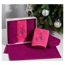 Набор полотенец экономь и Я "Елочка" 30*60 см-3шт, 100% хл, 320 г/м2