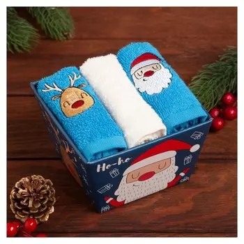 Набор полотенец "Ho-ho" 30х30 см-3шт, 100% хлопок 340 г/м2