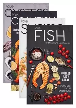 Набор полотенец "Этель" Fish Dish 4 шт, 100% хлопок