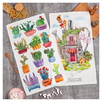 Набор полотенец "Этель" счастье 40х73 см - 2 шт., 100% хл, саржа