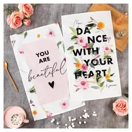 Набор полотенец кух. "Этель" You Are Byutiful 35х60 см-2шт, 100% хл, саржа 190 г/м2