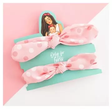 Набор повязок для мамы и дочки крошка Я "Only For Girls", 2 шт