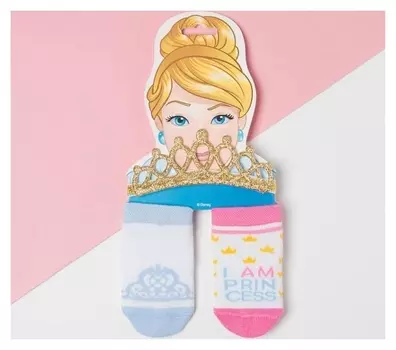 Набор "Princess" принцессы, повязка, носки 2 пары р.10-12 см