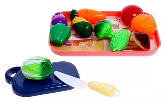 Набор продуктов для резки «Овощи» на разносе