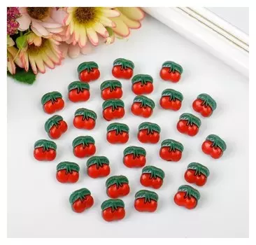 Набор пуговиц декоративных пластик "Вишенки" набор 30 шт 1,3х1,2 см