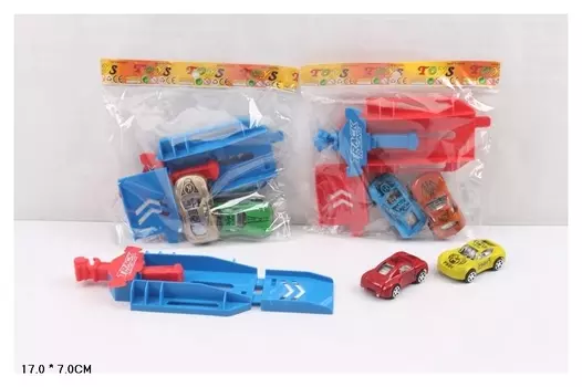 Набор пусковое устройство с 2 машинками